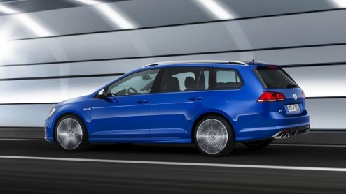 Volkswagen presenteert Golf R Variant in Los Angeles.
