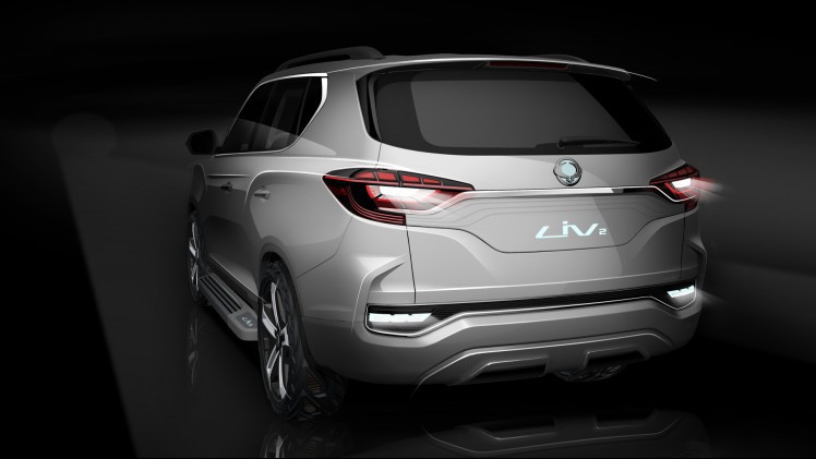 Ssangyong geeft de LIV-1 conceptcar een facelift. De auto heet nu LIV-2 en is een voobode voor de nieuwe Rexton.