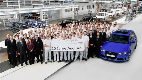 Nieuwe Audi A4 B9 staat voor 2015 op de agenda. De fabriek in Ingolstadt neemt al voorbereidingen voor de productie.