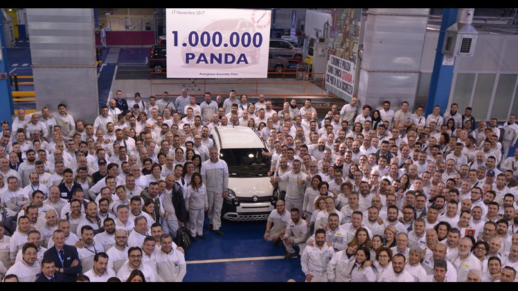 Van de huidige Panda produceerde Fiat recent het 1 miljoenste exemplaar.