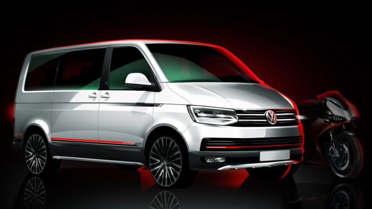 Volkswagen Multivan Panamericana is uitstekend geschikt om een motorfiets in te laden.