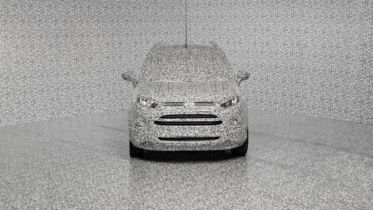 Ford ontwikkelt nieuwe 3D camouflage om het design van prototypen nog even onder de pet te houden. Deze 3D Brick camouflage werd in twee maanden ontwikkeld.