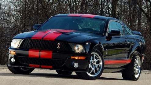 De Ford Mustang GT 500 is volgens sommige mensen een ietwat anonieme verschijning. De GT 500 die bij ons op de stand stond had hier overigens geen last van.