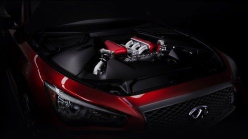 GT-R motor voor Infiniti Q50 Eau Rouge is live gegaan op de Autosalon van Genve.