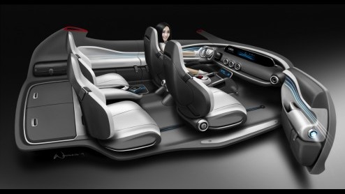 Mercedes-Benz G-Code is 2+2 zits SUV met plug-in hybridetechniek en zonnecellenlak. Het studiemodel is ontwikkeld en gepresenteerd in Azi.