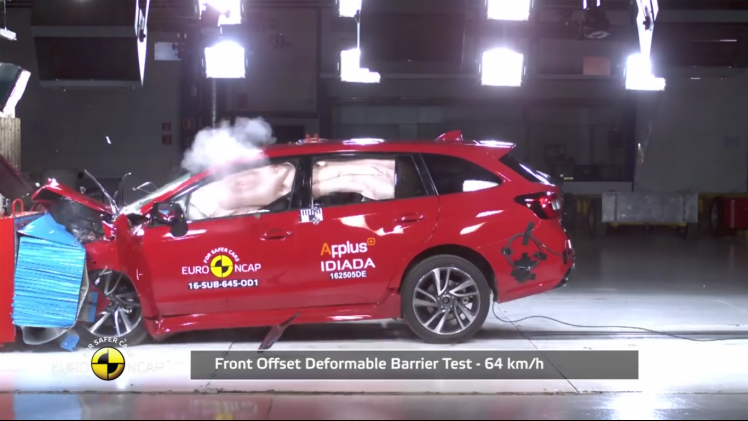 Geen vijfsterrenregen bij crashtests EuroNCAP voor Kia Niro, Toyota Hilux, Subaru Levorg en Renault Scnic.