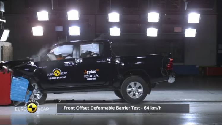 Geen vijfsterrenregen bij crashtests EuroNCAP voor Kia Niro, Toyota Hilux, Subaru Levorg en Renault Scnic.