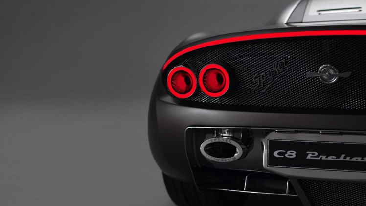 Spyker C8 Preliator met 525 pk naar de Autosalon van Geneve 2016.