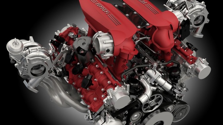Nieuwe Ferrari 488GTB debuut met V8-turbo op Autosalon van Genve 2015.