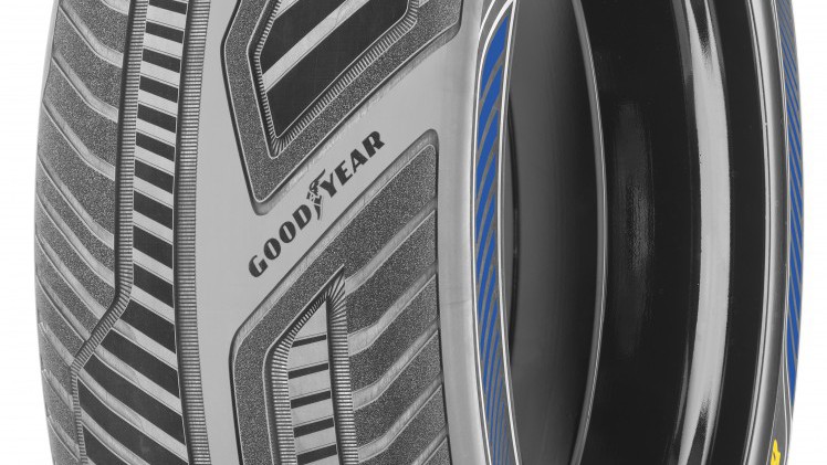 Goodyear werkt aan de perfecte band voor de zelfrijdende auto, een band die met sensoren de toestand van de band en het wegdek informeert aan de autonoom rijdende auto, ten behoeve van meer veiligheid