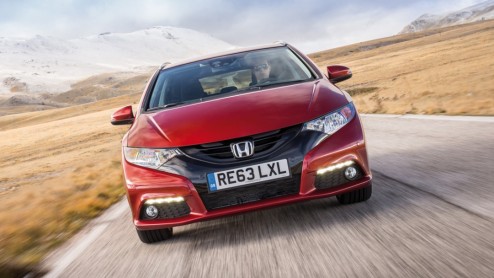 Autotest Honda Civic Tourer 1.6 i-DTEC, die in februari 2014 op de markt komt.