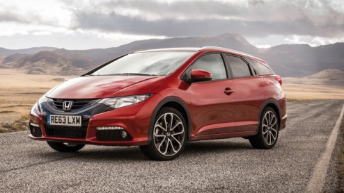 Autotest Honda Civic Tourer 1.6 i-DTEC, die in februari 2014 op de markt komt.