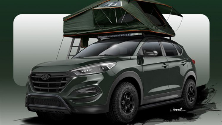 Hyundai naar SEMA Show van Amerika met heel avontuurlijke Tucson.