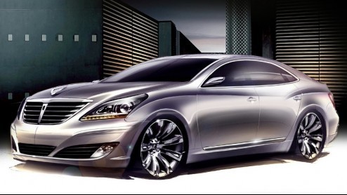 Een Hyundai sedan van flink formaat, dat is de scoop die we deze keer in handen hebben. Blijkbaar werken de Koreanen aan een nog grotere sedan dan de Genesis, die al eerder werd voorgesteld. De kans d