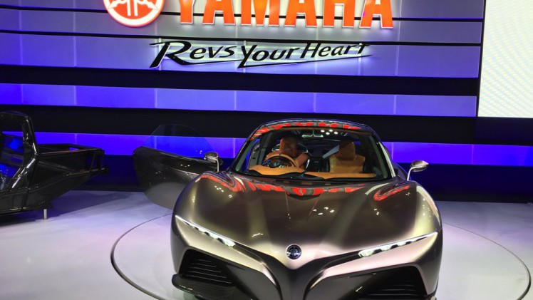 Gekke primeurs met typisch Japanse primeurs en Kei cars op de Tokyo Motor Show 2015.