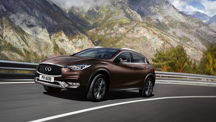Infiniti QX30 naar Nederland met 2.2d AWD en DCT-7 automaat. Het betreft een hoger staande Q30 voorzien van meer offroad looks.