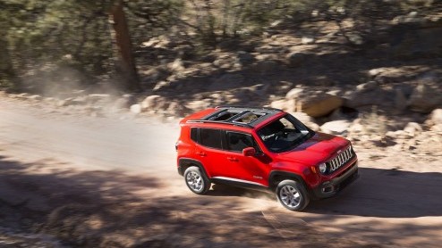 Jeep Renegade 2015 onthuld op de Autosalon van Genve. Compacte Jeep met twee- of vierwielaandrijving en diverse (turbo)benzine- en dieselmotoren.
