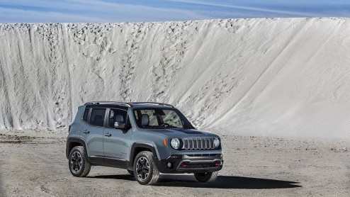 Jeep Renegade 2015 onthuld op de Autosalon van Genve. Compacte Jeep met twee- of vierwielaandrijving en diverse (turbo)benzine- en dieselmotoren.