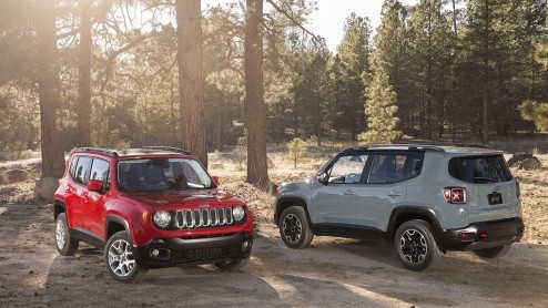 Jeep Renegade 2015 onthuld op de Autosalon van Genve. Compacte Jeep met twee- of vierwielaandrijving en diverse (turbo)benzine- en dieselmotoren.