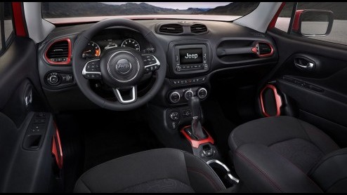 Jeep Renegade 2015 onthuld op de Autosalon van Genve. Compacte Jeep met twee- of vierwielaandrijving en diverse (turbo)benzine- en dieselmotoren.
