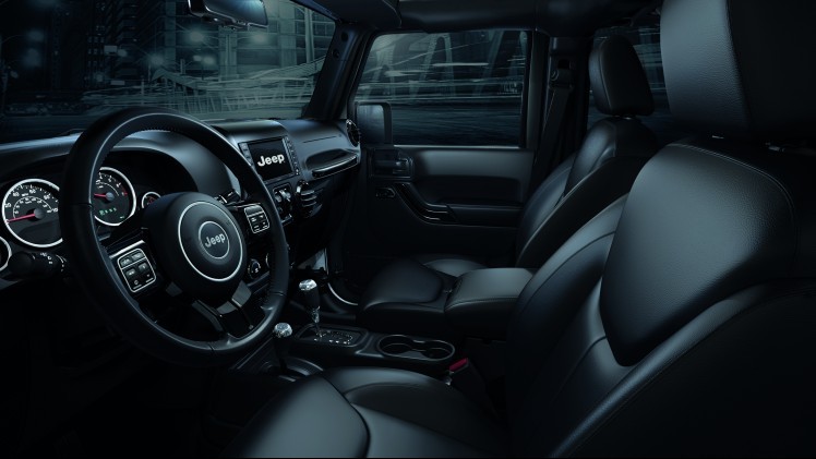 De Jeep Wrangler Black Edition II is er vooral in zwart, maar eventueel is deze tijdelijke editie ook in grijs, rood of wit exemplaar.