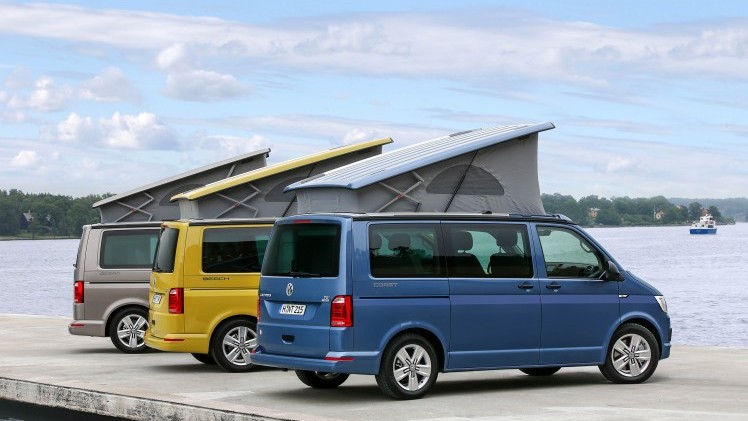 Kamperen met Volkswagen California in drie smaken: Beach, Ocean, Coast.