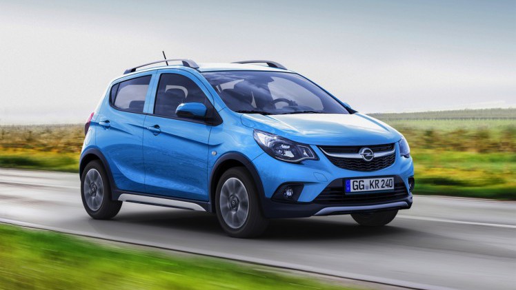 De Opel Karl komt ook als Rocks-uitvoering, iets hoger op de pootjes en met 'off-road'-aankleding.