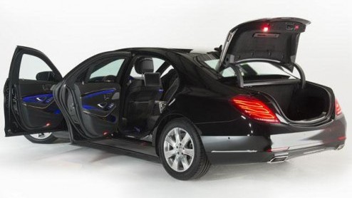 Wie niet kan wachten op de gepantserde Mercedes-Benz S-klasse Guard kan bij Transeco aankloppen. De Duitse fabrikant voorziet de S 500L met alle plezier van een kogelvrijvest.