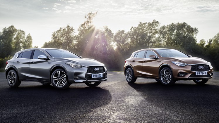 Infiniti introduceert de Q60 en QX30 voor Europa op de Autosalon van Genve. Beide modellen komen alleen met dikke motoren op de markt.