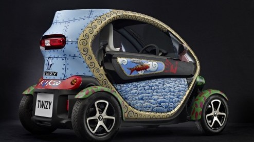 Kunstzinnige Renault Twizy wordt geveild voor KiKa en staat alvast op Masters of LXRY.