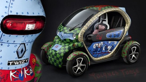 Kunstzinnige Renault Twizy wordt geveild voor KiKa en staat alvast op Masters of LXRY.