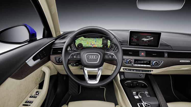 Audi A4 Spring Advantage in het licht gezet met LED-verlichting en een alarm als aanvulling op de uitrusting van de Pro Line modellen.