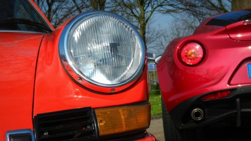 Levende legendes getest - Porsche 911E 1969 en Alfa Romeo 4C 2014