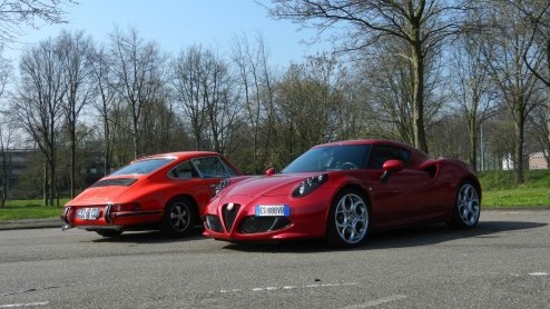 Levende legendes getest - Porsche 911E 1969 en Alfa Romeo 4C 2014