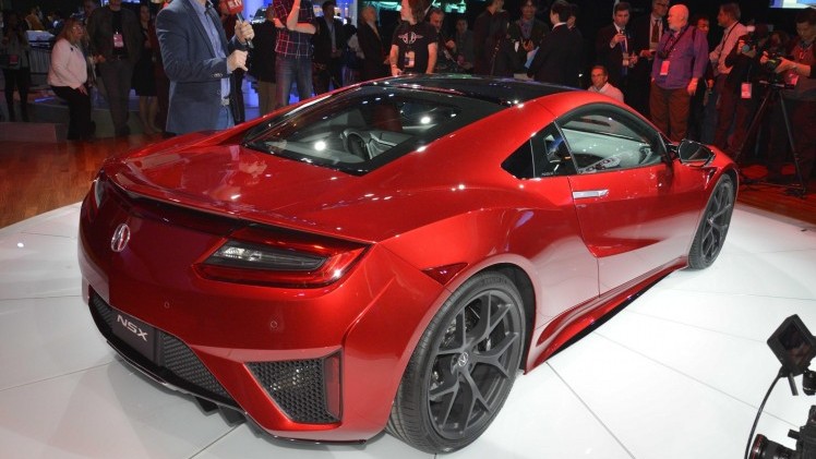 Onthulling Honda NSX als Acura NSX in Detroit tijdens NAIAS 2015.