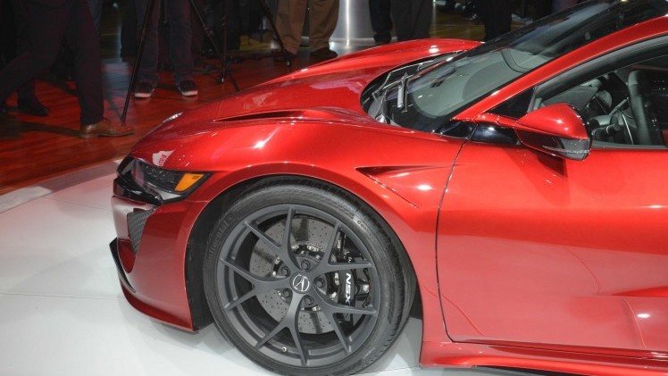 Onthulling Honda NSX als Acura NSX in Detroit tijdens NAIAS 2015.