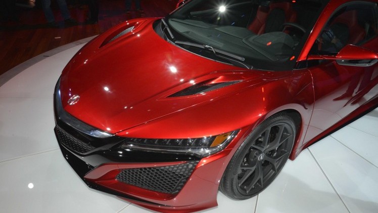Onthulling Honda NSX als Acura NSX in Detroit tijdens NAIAS 2015.