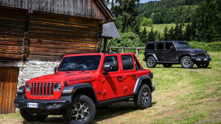 Jeep lanceert in september de nieuwe Wrangler op de Europese markt alleen met viercilinder motoren.