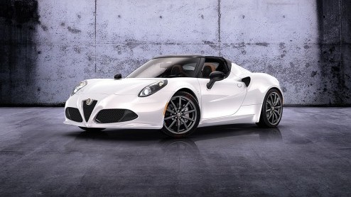 Alfa Romeo 4C Spider gaat begin 2015 in productie als luchtige versie van de 4C, met 1750TBi motor en 240 pk.