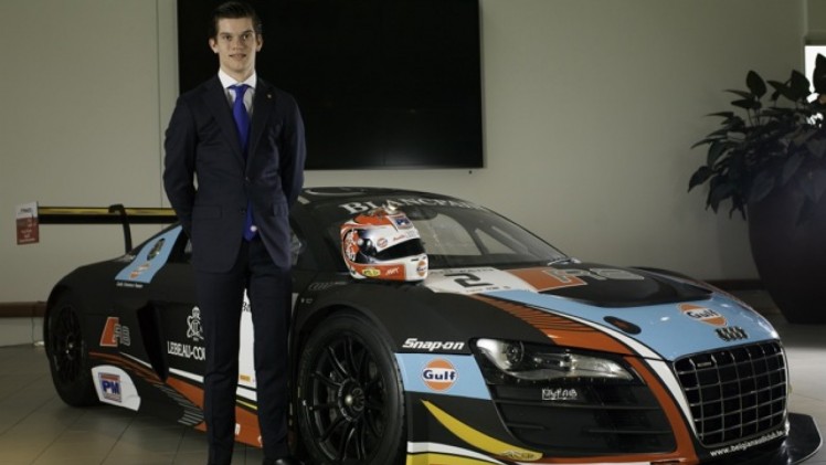 Max Koebolt met Audi R8 en Gulf Nederland in Blancpain Endurance Series 2015.