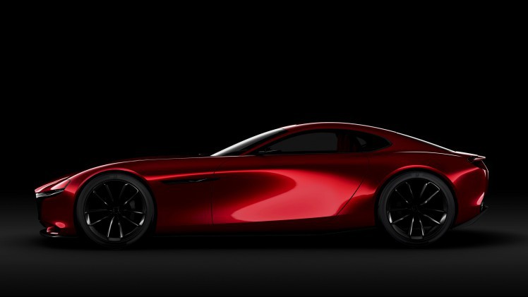Mazda onthult spectaculaire RX-Vision Concept Car op Tokyo Motor Show. Het spectaculaire studiemodel is uitgerust met een rotatiemotor.