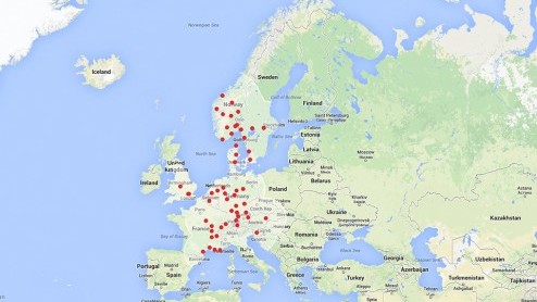 Er zijn meer dan 50 Tesla Superchargers in Europa beschikbaar om de Tesla Model S te kunnen snelladen.