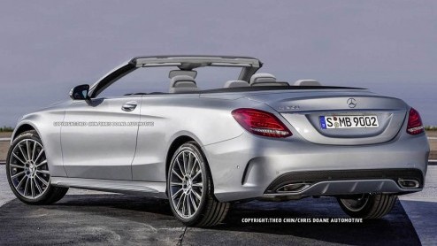 Mercedes-Benz had eerder al verklapt de C-klasse ook als cabrio te gaan leveren. De auto is regelmatig betrapt tijdens testsessies op de openbare weg, maar is altijd uiterst zorgvuldig ingepakt.