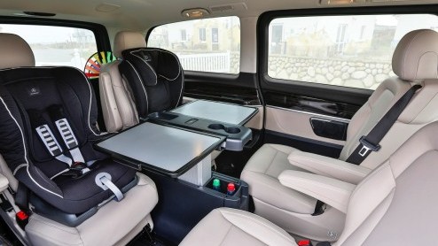 Autotest Mercedes-Benz V 250 BlueTEC, de nieuwe V-Klasse als ruime MPV voor VIP-shuttles en taxi-vervoer.