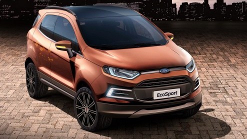 Ford EcoSport als Storm, Beaty en Beast uitvoering op Sao Paulo Auto Show.
