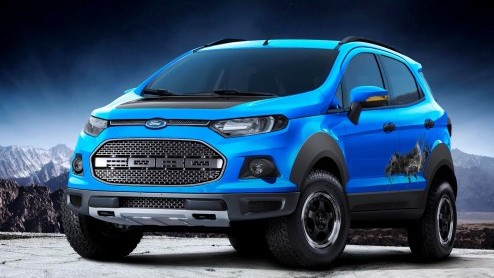 Ford EcoSport als Storm, Beaty en Beast uitvoering op Sao Paulo Auto Show.
