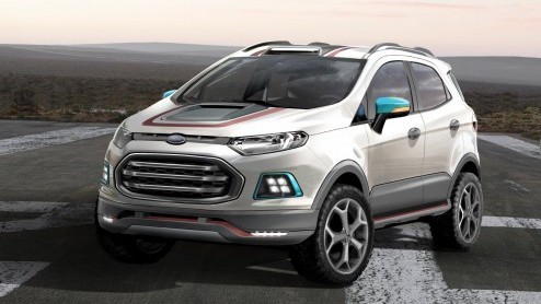 Ford EcoSport als Storm, Beaty en Beast uitvoering op Sao Paulo Auto Show.