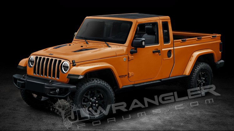 Jeep brengt in april 2019 een pick-up op basis van de nieuwe Wrangler, waarschijnlijk Scrambler genaamd.