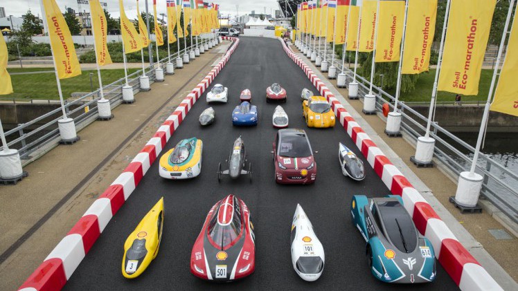 Veertien Nederlandse teams strijden in Londen eind mei om de overwinning tijdens de Shell Eco-marathon.