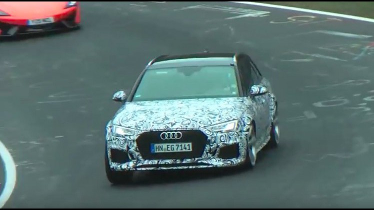 Spy video nieuwe Audi RS4 Avant in actie.